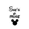 Pánské tričko She's mine Minnie Mouse