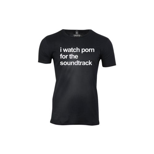 Pánské tričko Sleduju porno kvuli hudbě