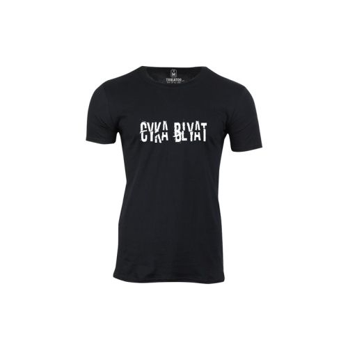Pánské černé tričko Cyka Blyat